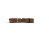 Vintage 1:12 Miniature Dollhouse Set of 6 Copper Alphabet Blocks