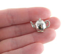 Vintage 1:12 Miniature Dollhouse Silver Teapot