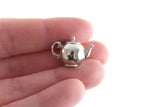 Vintage 1:12 Miniature Dollhouse Silver Teapot
