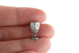 Vintage Miniature Dollhouse Silver Goblet or Chalice