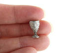 Vintage Miniature Dollhouse Silver Goblet or Chalice