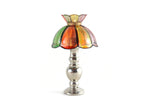 Vintage Miniature Dollhouse Stained Glass Table Lamp