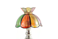 Vintage Miniature Dollhouse Stained Glass Table Lamp