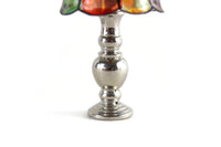 Vintage Miniature Dollhouse Stained Glass Table Lamp