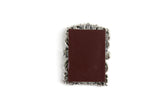 Vintage 1:12 Miniature Dollhouse Ornate Silver Frame Wall Mirror
