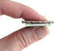 Vintage 1:12 Miniature Dollhouse Ornate Silver Frame Wall Mirror