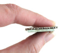Vintage 1:12 Miniature Dollhouse Ornate Silver Frame Wall Mirror