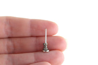 Vintage 1:12 Miniature Dollhouse Silver Metal Candlestick