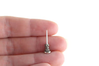 Vintage 1:12 Miniature Dollhouse Silver Metal Candlestick