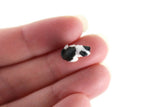 Vintage 1:48 Quarter Scale Miniature Dollhouse Black & White Pet Cat Figurine