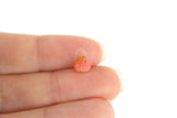 Vintage Small Scale Miniature Dollhouse Pink Lantern-Style Basket