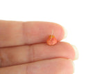 Vintage Small Scale Miniature Dollhouse Pink Lantern-Style Basket