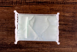 Vintage 1:24 Half Scale Miniature Dollhouse White Wicker Bed