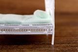 Vintage 1:24 Half Scale Miniature Dollhouse White Wicker Bed