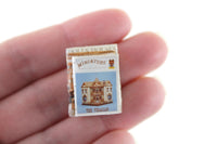 Artisan-Made Vintage 1:12 Miniature Dollhouse Stack of 4 Dollhouse-Themed Books