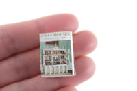 Artisan-Made Vintage 1:12 Miniature Dollhouse Stack of 4 Dollhouse-Themed Books