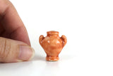 Vintage 1:12 Miniature Dollhouse Terracotta Colored Porcelain Vase