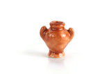 Vintage 1:12 Miniature Dollhouse Terracotta Colored Porcelain Vase