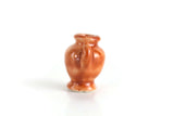 Vintage 1:12 Miniature Dollhouse Terracotta Colored Porcelain Vase