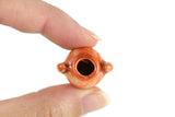 Vintage 1:12 Miniature Dollhouse Terracotta Colored Porcelain Vase
