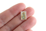 Vintage 1:12 Miniature Dollhouse Tiny Picture of Girl with Hat