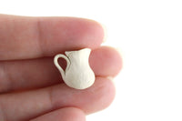 Vintage 1:12 Miniature Dollhouse White Ceramic Pitcher or Vase