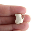 Vintage 1:12 Miniature Dollhouse White Ceramic Pitcher or Vase