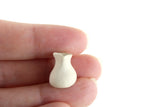 Vintage 1:12 Miniature Dollhouse White Ceramic Pitcher or Vase