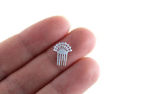 Vintage 1:12 Miniature Dollhouse White Decorative Hair Comb