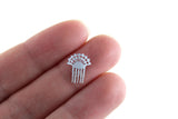 Vintage 1:12 Miniature Dollhouse White Decorative Hair Comb