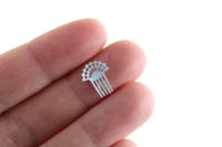 Vintage 1:12 Miniature Dollhouse White Decorative Hair Comb