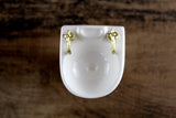 Vintage 1:12 Miniature Dollhouse White Porcelain Bathroom Pedestal Sink