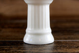 Vintage 1:12 Miniature Dollhouse White Porcelain Bathroom Pedestal Sink with Pink Flamingo Accent