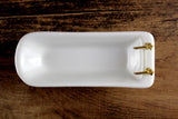 Vintage 1:12 Miniature Dollhouse White Porcelain Bathtub