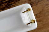Vintage 1:12 Miniature Dollhouse White Porcelain Bathtub