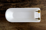 Vintage 1:12 Miniature Dollhouse White Porcelain Bathtub