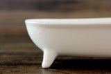 Vintage 1:12 Miniature Dollhouse White Porcelain Bathtub