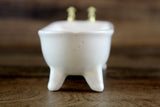 Vintage 1:12 Miniature Dollhouse White Porcelain Bathtub
