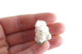 Vintage 1:12 Miniature Dollhouse White Plush Bunny Rabbit Toy