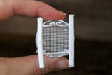 Vintage 1:12 Miniature Dollhouse White Metal Rocking Chair