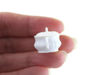 Vintage 1:12 Miniature Dollhouse White Plastic Chamber Pot