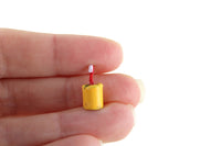 Vintage 1:12 Miniature Dollhouse Red Toothbrush & Yellow Cup