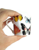 New Paul Cardew 1st Butterflies 2010 Demitasse Teacup & Saucer Set with Spoon