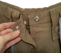 Anthropologie Brown Waist Tie "Vichyssoise Skirt" by Sine, Size 10, Originally $88
