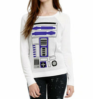 New Star Wars R2D2 White & Blue Sweater, Size M, Originally $49.50