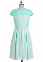 New Modcloth Mint Green & White Sequin "Dinner Mint Dress" by Eva Franco, Size M, Originally $225
