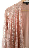New Modcloth Rose Gold Pink Sequin "Glam of Action Jacket in Rose", Size S, Originally $60