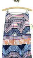 New Anthropologie Printed Striped "Couloir Maxi Skirt" by Maeve, Size S, Originally $88