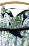 New Anthropologie Blue & Green Print "Donau Dress" by Moulinette Soeurs, Size 8, Originally $158