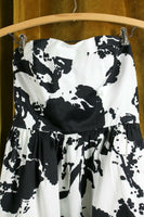 Black & White Print Strapless Dress from The Limited, Size 4